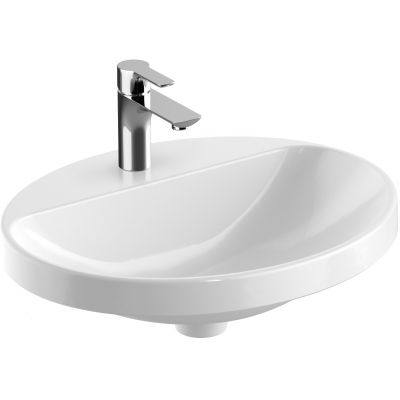 Geberit Variform 500723012 umywalka 55x45 cm owalna wpuszczana biała