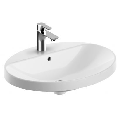 Geberit Variform 500724002 umywalka 60x48 cm owalna wpuszczana biała