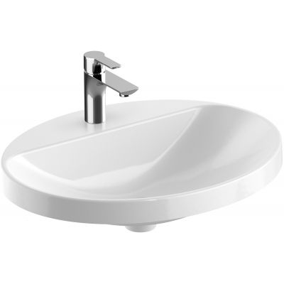 Geberit Variform 500726002 umywalka 60x48 cm owalna wpuszczana biała