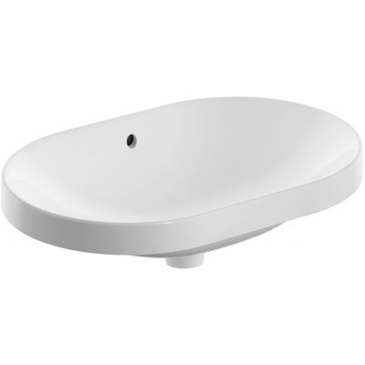 Geberit Variform 500728002 umywalka 60x40 cm owalna wpuszczana biała