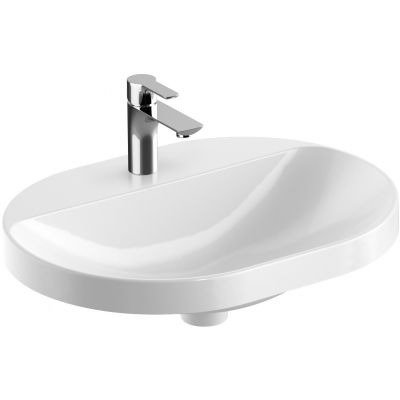 Geberit Variform 500734002 umywalka 60x45 cm owalna wpuszczana biała