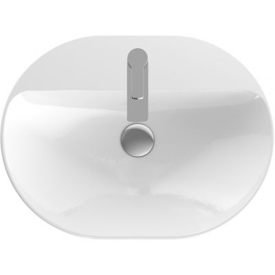 Geberit Variform 500734002 umywalka 60x45 cm owalna wpuszczana biała
