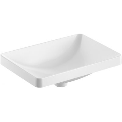 Geberit Variform 500738002 umywalka 55x40 cm prostokątna wpuszczana biała