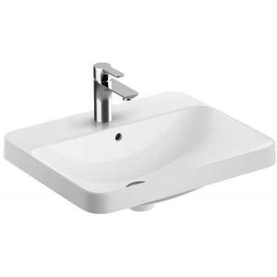 Geberit Variform 500740002 umywalka 55x45 cm prostokątna wpuszczana biała