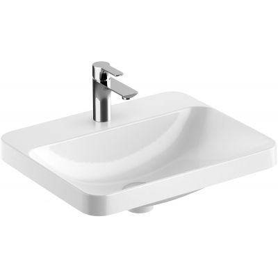 Geberit Variform 500742002 umywalka 55x45 cm prostokątna wpuszczana biała