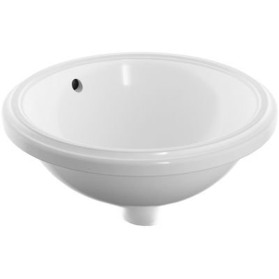 Geberit Variform 500745002 umywalka 33x33 cm okrągła podblatowa biała