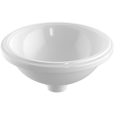 Geberit Variform 500746002 umywalka 33x33 cm okrągła podblatowa biała
