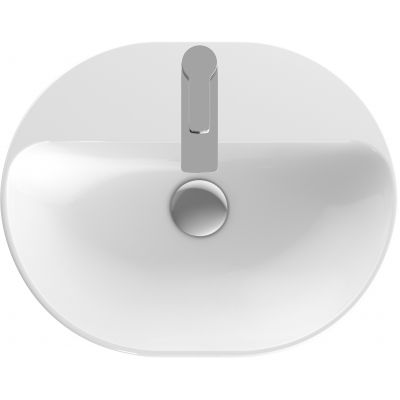 Geberit Variform 500776002 umywalka 50x40 cm owalna nablatowa biała