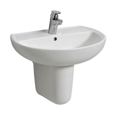 Koło Rekord K91150000 umywalka 50x41 cm półokrągła ścienna biała