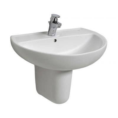 Koło Rekord K91160000 umywalka 60x45.5 cm półokrągła ścienna biała