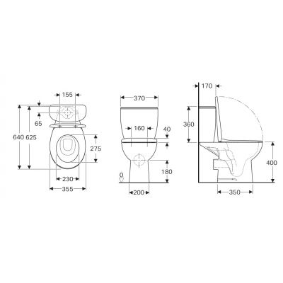 Koło Rekord K99030000 kompakt wc