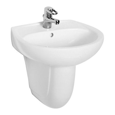 Koło Idol M11150000 umywalka 49.5x41 cm półokrągła ścienna biała