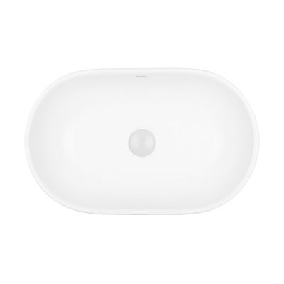 Ksuro 101 20005000 umywalka 51.5x32.5 cm owalna nablatowa biała
