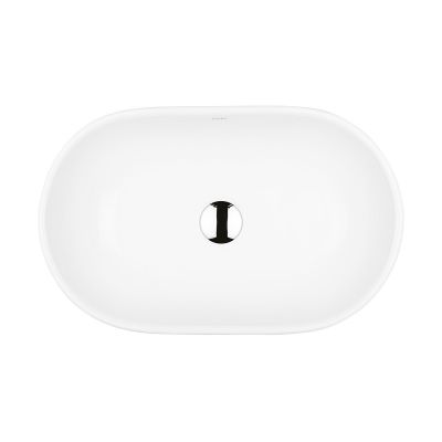 Ksuro 101 20005000 umywalka 51.5x32.5 cm owalna nablatowa biała