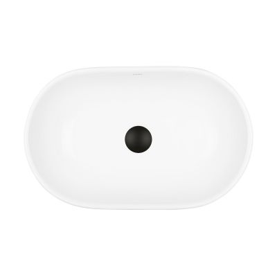 Ksuro 101 20005000 umywalka 51.5x32.5 cm owalna nablatowa biała