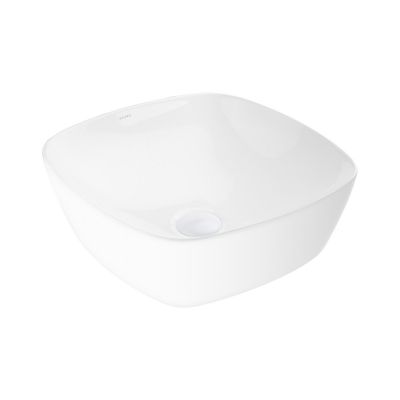 Ksuro 103 20007000 umywalka 40x40 cm kwadratowa nablatowa biała