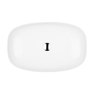 Ksuro 103 20809000 umywalka 60x38 cm prostokątna nablatowa biała