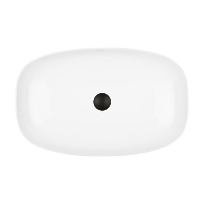 Ksuro 103 20809000 umywalka 60x38 cm prostokątna nablatowa biała