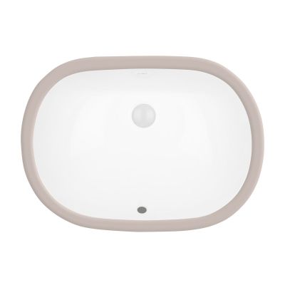 Ksuro 109 20014000 umywalka 49.5x35 cm owalna podblatowa biała