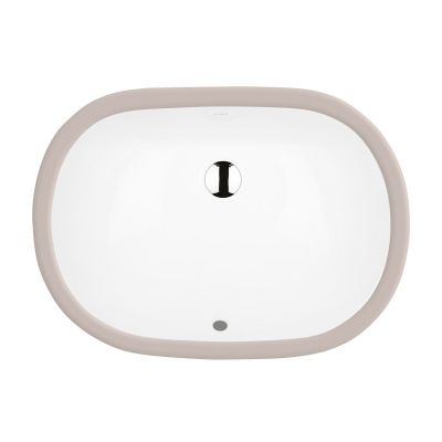 Ksuro 109 20014000 umywalka 49.5x35 cm owalna podblatowa biała