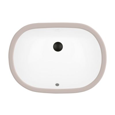 Ksuro 109 20014000 umywalka 49.5x35 cm owalna podblatowa biała