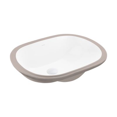 Ksuro 109 20014000 umywalka 49.5x35 cm owalna podblatowa biała