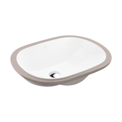 Ksuro 109 20014000 umywalka 49.5x35 cm owalna podblatowa biała