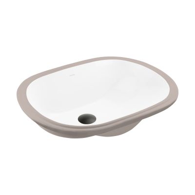 Ksuro 109 20014000 umywalka 49.5x35 cm owalna podblatowa biała