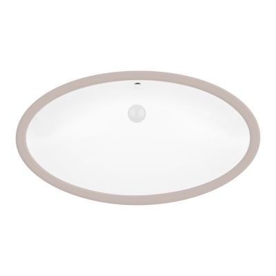 Ksuro 110 20815000 umywalka 68x34 cm owalna podblatowa biała