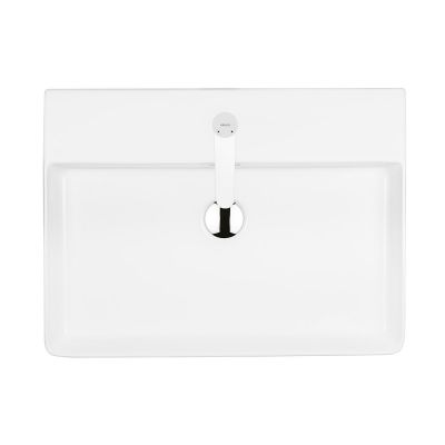 Ksuro 100 21000000 umywalka 59x43.5 cm prostokątna nablatowa biała