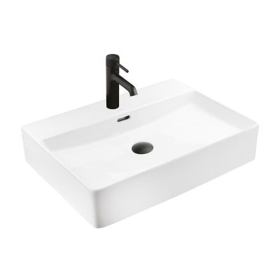 Ksuro 100 21000000 umywalka 59x43.5 cm prostokątna nablatowa biała