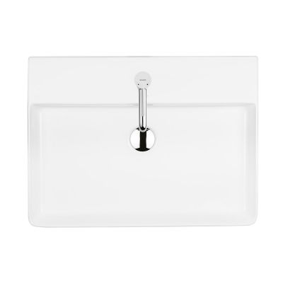 Ksuro 100 21000000 umywalka 59x43.5 cm prostokątna nablatowa biała