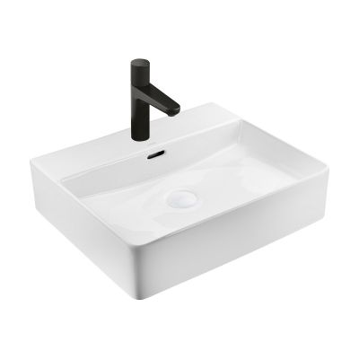 Ksuro 100 21801000 umywalka 50.5x43 cm prostokątna nablatowa biała