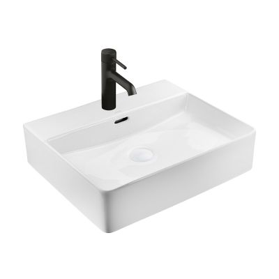 Ksuro 100 21801000 umywalka 50.5x43 cm prostokątna nablatowa biała