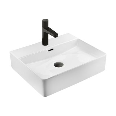 Ksuro 100 21801000 umywalka 50.5x43 cm prostokątna nablatowa biała