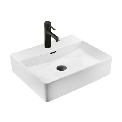 Ksuro 100 21801000 umywalka 50.5x43 cm prostokątna nablatowa biała