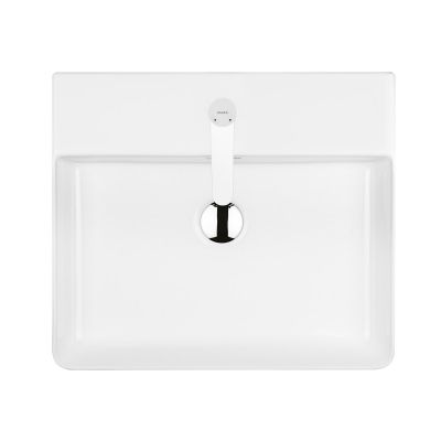 Ksuro 100 21801000 umywalka 50.5x43 cm prostokątna nablatowa biała