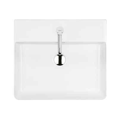 Ksuro 100 21801000 umywalka 50.5x43 cm prostokątna nablatowa biała