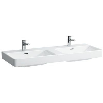 Laufen Pro S H8149660001041 umywalka 120x46 cm prostokątna ścienna-podwójna biała
