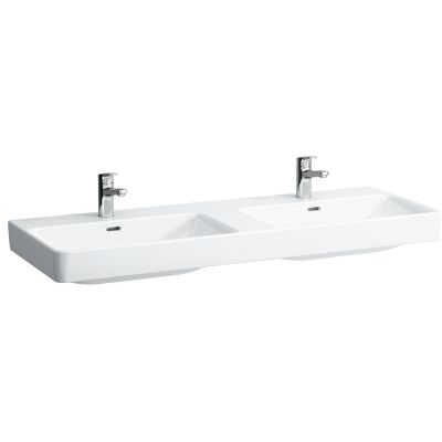 Laufen Pro S H8149680001041 umywalka 130x46 cm prostokątna ścienna-podwójna biała