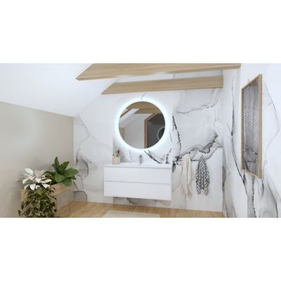 LaVita Minnesota 5900378326670 umywalka 121x46.5 cm prostokątna biały