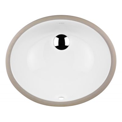 Oltens Mana 40600000 umywalka 46x38 cm owalna podblatowa biała