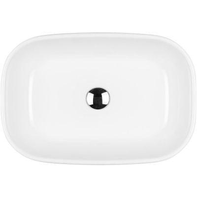 Oltens Jurong 40304000 umywalka 54x36 cm owalna nablatowa biała