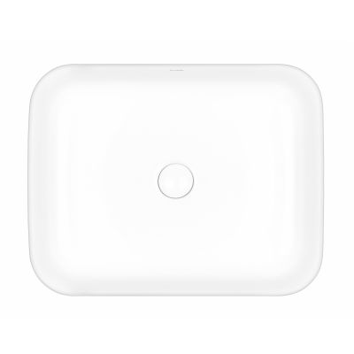Oltens Hadsel 40308000 umywalka 50x40 cm prostokątna nablatowa biała
