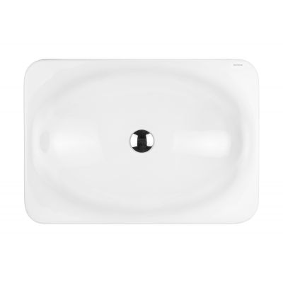 Oltens Kagera 40803000 umywalka 60x42 cm prostokątna nablatowa biała