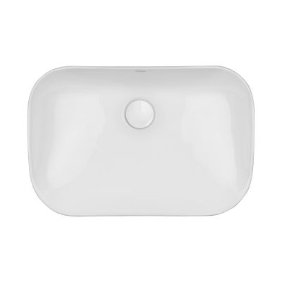 Oltens Solvig 40822000 umywalka 51x34 cm owalna nablatowa biała