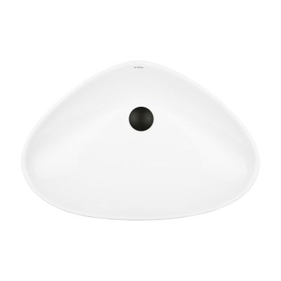 Oltens Vala 40825000 umywalka 59x39 cm owalna nablatowa biała