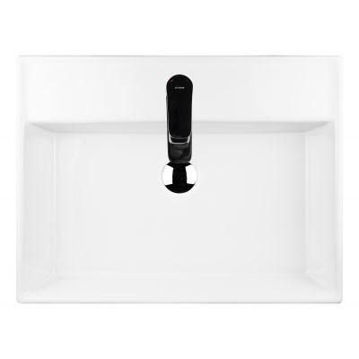 Oltens Hyls 41810000 umywalka 58.5x44 cm prostokątna nablatowa biała