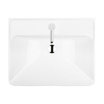 Oltens Kolma 41708000 umywalka 61x47.5 cm prostokątna wpuszczana biała