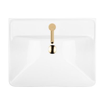 Oltens Kolma 41708000 umywalka 61x47.5 cm prostokątna wpuszczana biała